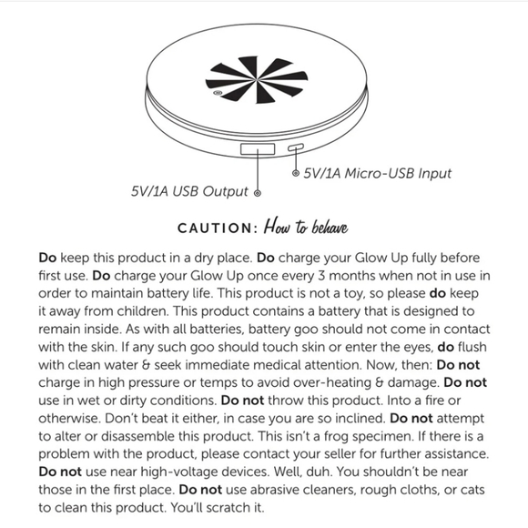 Glow Up™ Lumi Compact Power Bank : Rose Gold - Picture 5 of 5